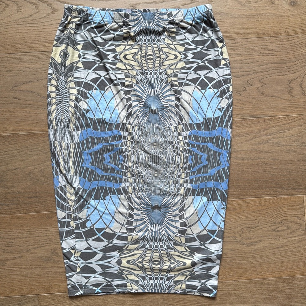 Multi-Colored Pencil Skirt